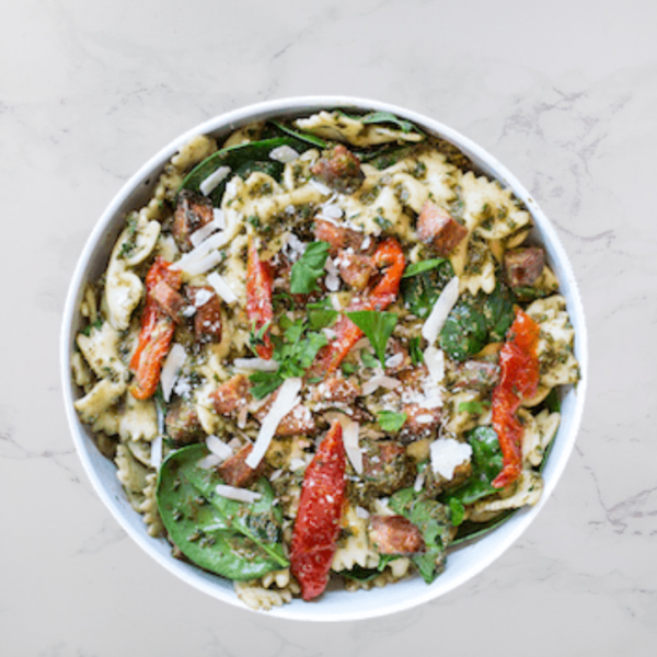 Penne Pesto with Chorizo to GET